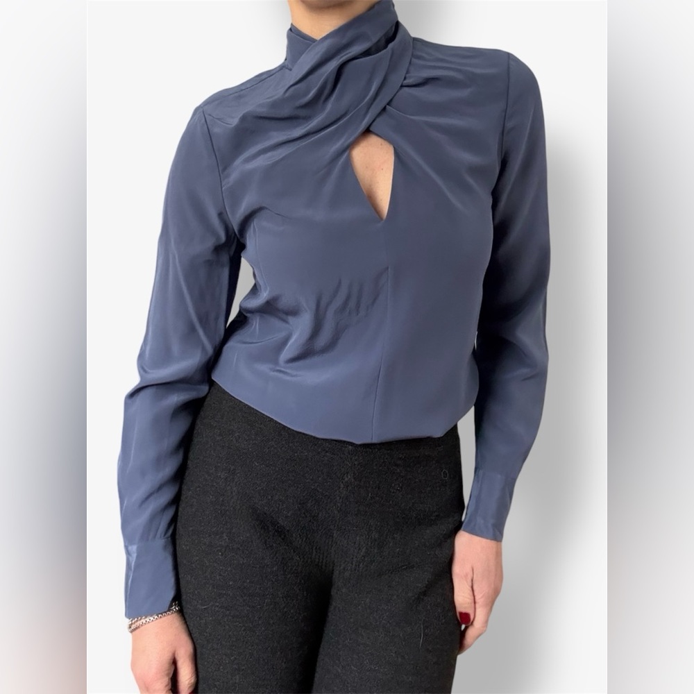 Chelsea And Walker Scarf Front Blouse